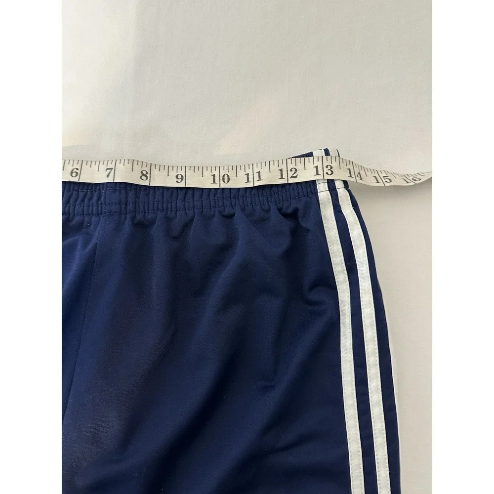 Vtg 90 Adidas Track Pants‎ Navy Mens M Jersey Tear Away Side Snaps 27x29 USA